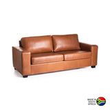 ANTONIO GENUINE LEATHER 3 SEATER - PECAN