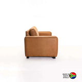 ANTONIO GENUINE LEATHER 3 SEATER - BUFFED TAN