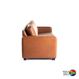 ANTONIO GENUINE LEATHER 3 SEATER - PECAN