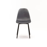 AVA VELVET DINING CHAIR - GREY