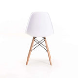 EMMY WOODEN LEG DINING CHAIR - WHITE