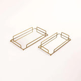 FAB RECTANGLE SET OF 2 MIRROR TRAYS