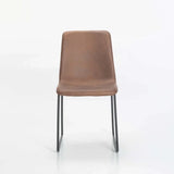 FINA FABRIC DINING CHAIR - BROWN