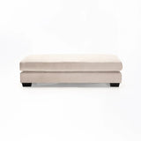 GIA FABRIC OTTOMAN - PLATINUM