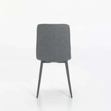 GRACO LEATHER TOUCH DINING CHAIR - GREY
