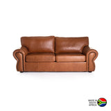 HARRIET GENUINE LEATHER 3 SEATER ‚Äö√Ñ√¨ PECAN
