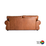 HARRIET GENUINE LEATHER 3 SEATER ‚Äö√Ñ√¨ PECAN