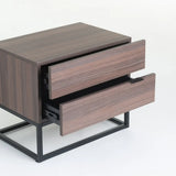 LODI 2 DRAWER PEDESTAL - BROWN