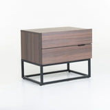 LODI 2 DRAWER PEDESTAL - BROWN