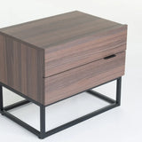 LODI 2 DRAWER PEDESTAL - BROWN