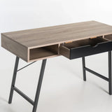 LUCA 120cm DESK - OAK/BLACK