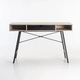 LUCA 120cm DESK - OAK/BLACK