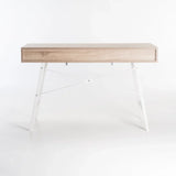 LUCA 120cm DESK - OAK/WHITE