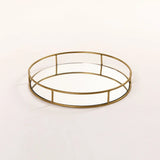 LUXE ROUND SET OF 2 MIRROR TRAYS