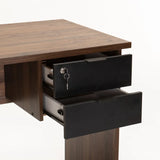POD 120cm DELUXE DESK - WALNUT