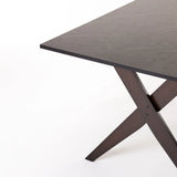 TABLE E030 150x90cm - GREYSTONE/DARK LEGS