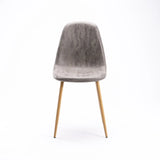 TAL FABRIC DINING CHAIR - GREY/NAT LEG