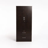 TITAN 2 DOOR 2 DRAWER ROBE - WENGE